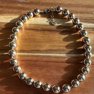 Lustrous Gold Bead Necklace